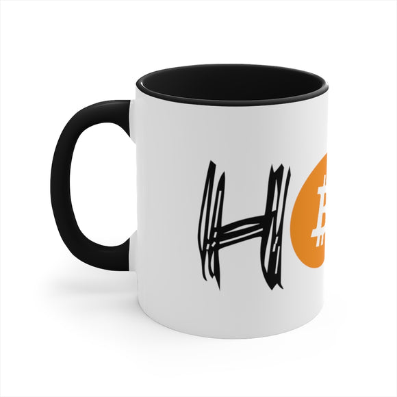 BTC HODL Accent Coffee Mug Printify