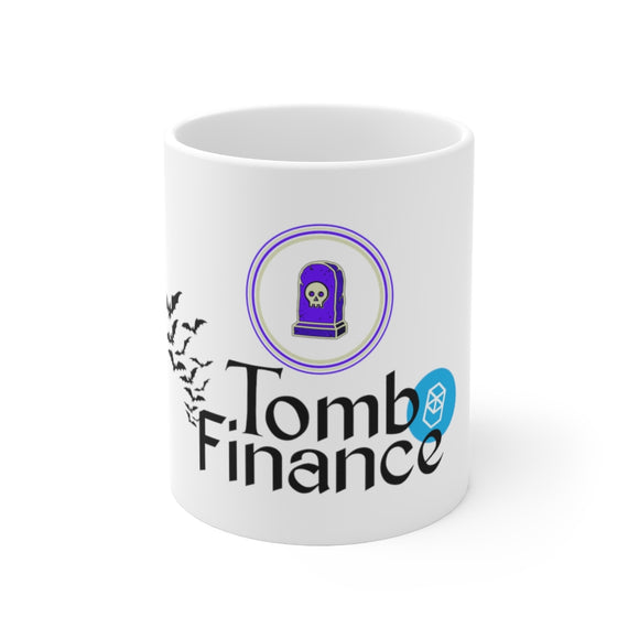 TOMB FINANCE white Mug Printify