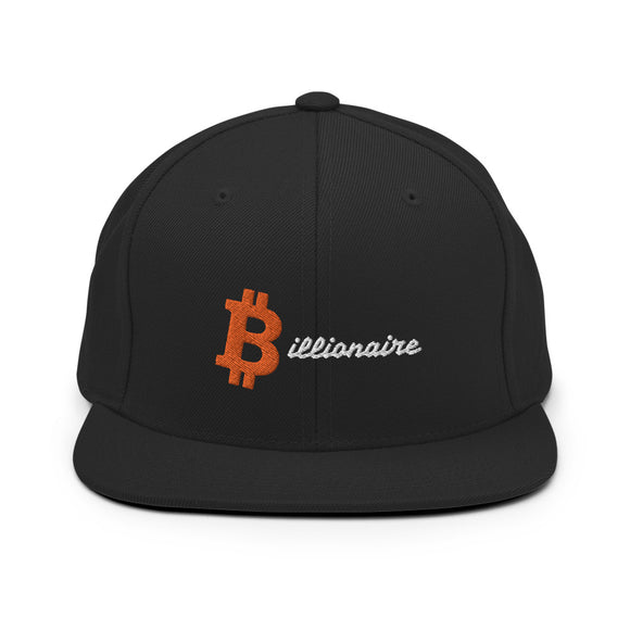 BTC BILLIONAIRE Snapback Hat Printful