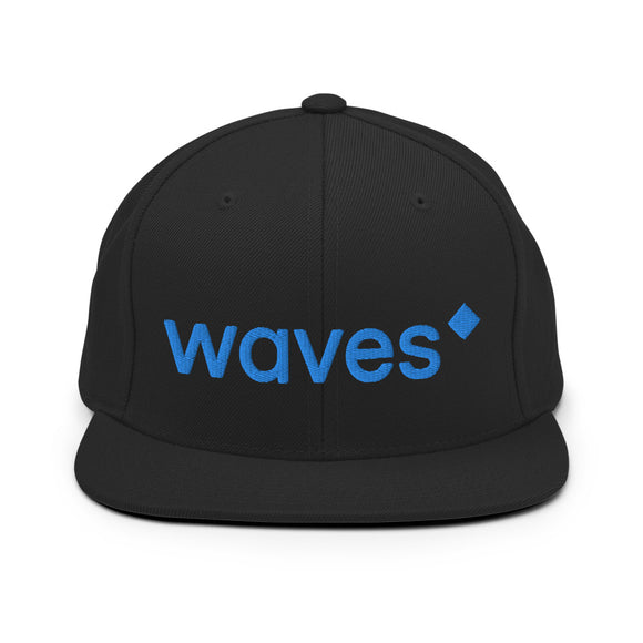 WAVES Snapback Hat Printful
