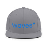 WAVES Snapback Hat Printful